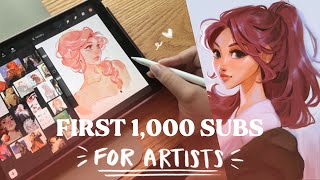 Here's how I got my first 1000 subs on YouTube as an artist