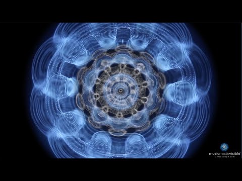 The music of Anders Holte & Cacina Meadu, made visible by CymaScope instrument.