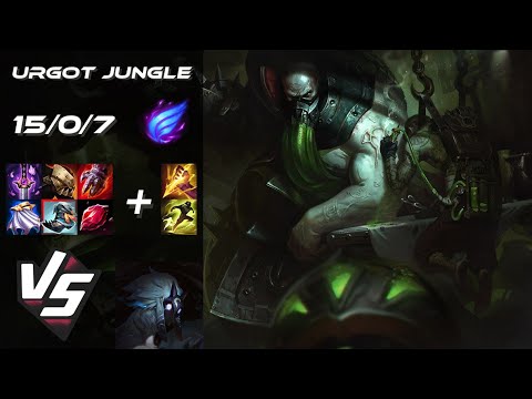JUNGLE Urgot vs Kindred - NA Challenger Patch 25.S1.5