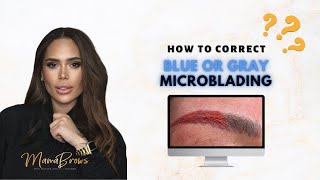 HOW TO CORRECT BLUE/PURPLE MICROBLADING | COLOUR CORRECTION FOR OMBRE BROWS PMU