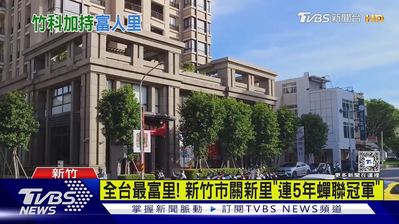 全台最富里! 新竹市關新里「連5年蟬聯冠軍」