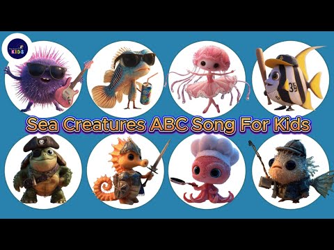 Sea Creatures ABC Song for Kids 22TH925| Learn Ocean Animals A to Z | Fun Nursery Rhyme |#abcdsong