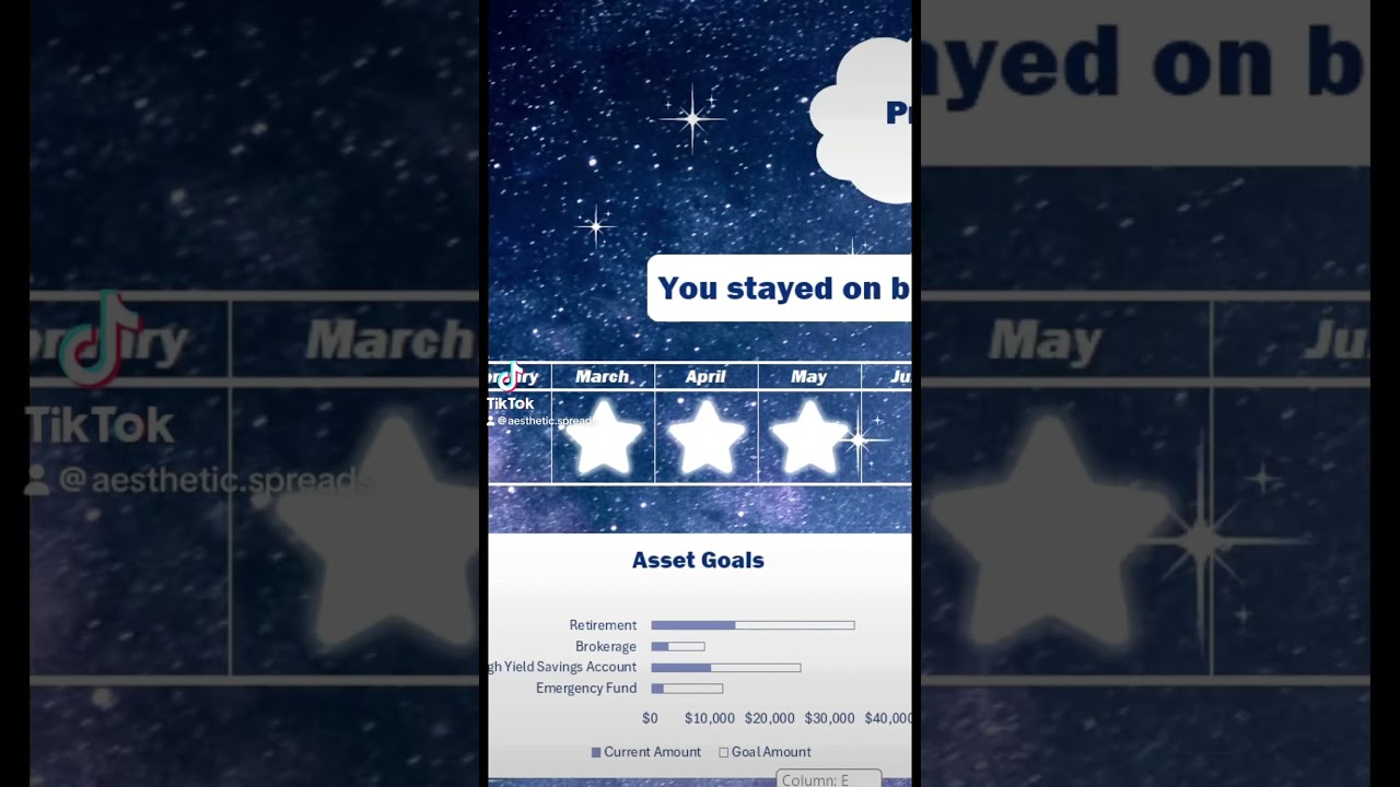 Monthly Budget Excel Spreadsheet template. Track your expenses and your net worth in one template!