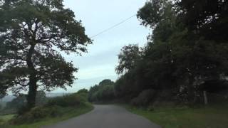 preview picture of video 'Driving Between 22160 Saint Servais & Callac, Côtes d'Armor, Brittany, France 24th August 2014'