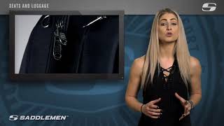 Zadní motocyklová zavazadlová brašna SADDLEMEN SISSY BAR BAG SPORT FTB1500, barva černá, 