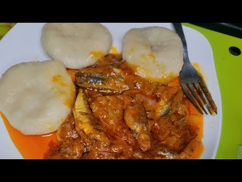 Tin Mackerel and flour Dumpling  (Jamaican Style)