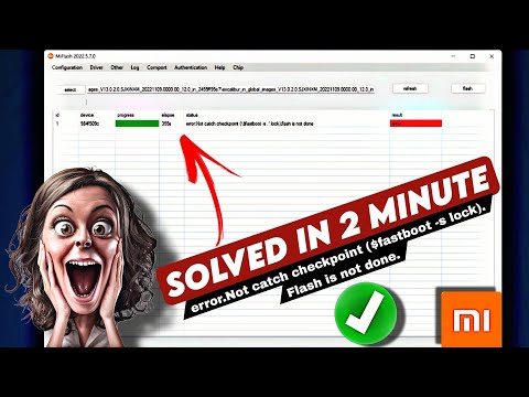 ✅ error.Not catch checkpoint ($fastboot -s lock).Flash is not done.MI Flash Tool Error SOLVED 🔥