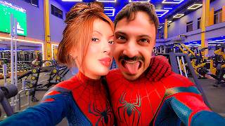 FUI PRA ACADEMIA VESTIDO DE HOMEM ARANHA !