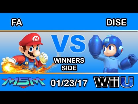 MSM 82 - RBT | FA (Mario) Vs. Dise (Mega Man) Winners Side - Smash Wii U