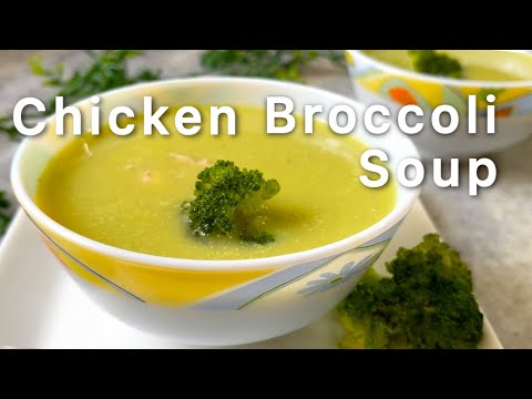 Healthy EASY Chicken Broccoli Soup (No Potato, No Taste-Additive)