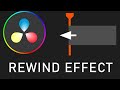 DaVinci Resolve Rewind Effect Play Video Backwards