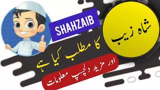 Shahzaib name meaning in urdu and lucky number  Is