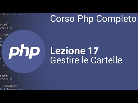 PHP Tutorial Italian 17 - Managing Folders