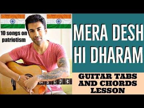 10 Songs on Patriotism | Mera Desh Hi Dharam | Salim Sulaiman | Guitar Cover + Lesson Video