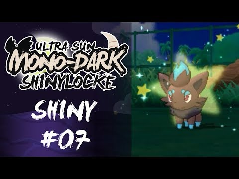 Pokémon Ultra Sun MonoDark Shiny Locke - SHINY ZORUA 260 SOS ENCOUNTERS SHINY #07