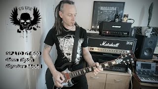 Video thumbnail for ESP Ltd GT-600 Glenn Tipton Signature Viper playthrough by Gav King - EMG GTV pickups, Kahler Trem by Gav King