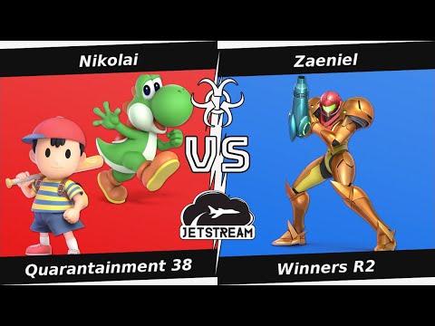 Quarantainment 38 Winners R2 - Nikolai (Ness, Yoshi) Vs. Zaeniel (Samus) Smash Ultimate - SSBU