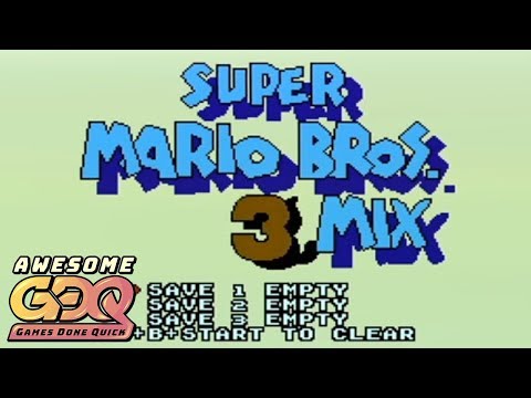 Super Mario Bros 3Mix race of Mitchflowerpower, Gadien, and Jabem in 1:09:14 - AGDQ2019