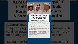 Dedi Mulyadi Minta Klarifikasi Bank BI usai Dianggap Purbaya 'Dikibuli' Anak Buah soal Rp 4,1 T