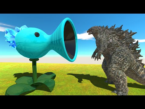 Snow Pea vs Godzilla 2021 - Animal Revolt Battle Simulator