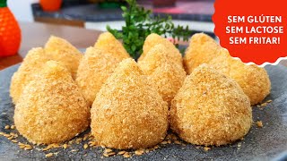COXINHA sem GLÚTEN, sem  LACTOSE, sem FRITAR!
