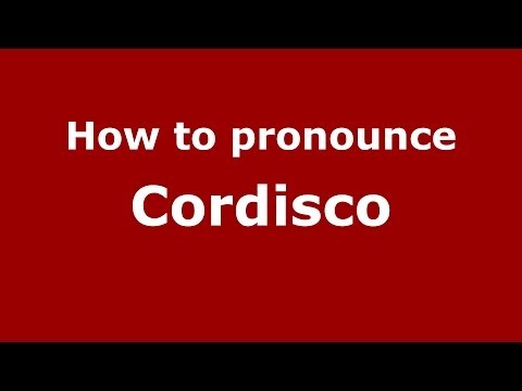 How to pronounce Cordisco (Italian/Italy) - PronounceNames.com