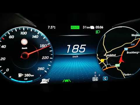 2021 Mercedes Benz GLC 300dE 4matic  (battery full - 306hp)- acceleration