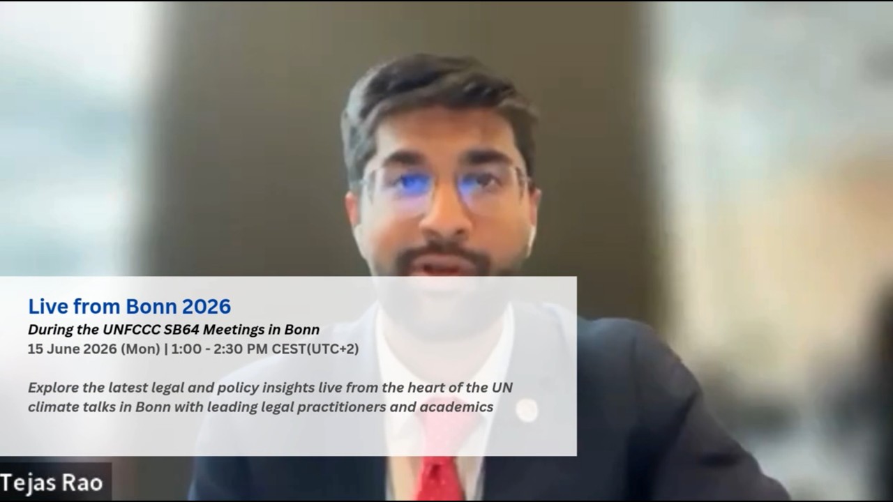 Live from Bonn 2026 - During the UNFCCC SB64 Meetings in Bonn (15 June 2026)