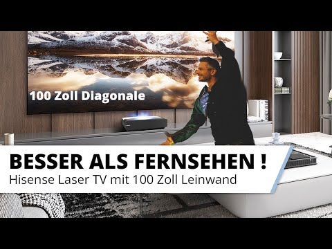 100 Zoll Fernseherlebnis mit dem Hisense 100L5F Laser TV plus Leinwand. Besser als jeder TV !