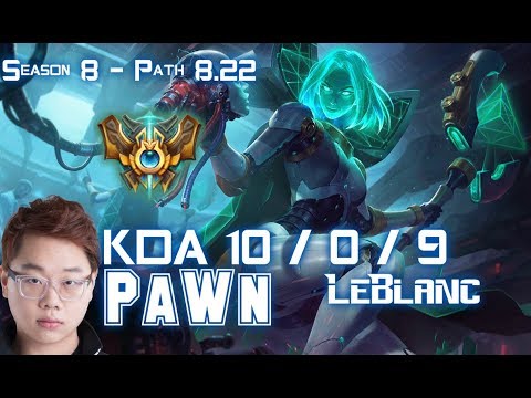Pawn LEBLANC vs YASUO Mid - Patch 8.22 KR Ranked