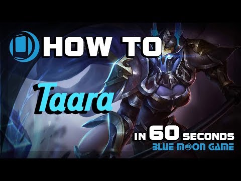 AoV Taara Hero Guide in 60 sec | Arena of Valor | Blue Moon Game