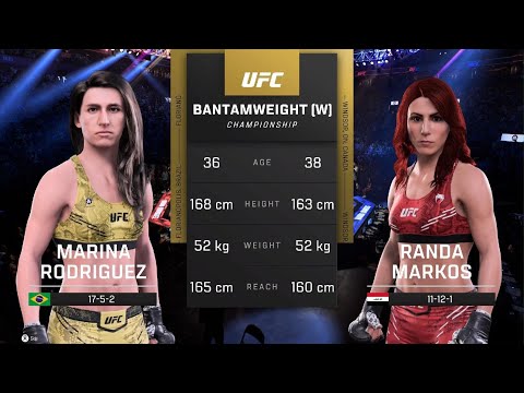 UFC 5 AI vs AI: Marina Rodriguez vs Randa Markos – Intense Strawweight Showdown