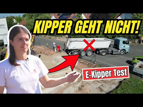 E Kipper im Baustellen Test ⚡Und jetzt streikt der Kipper!