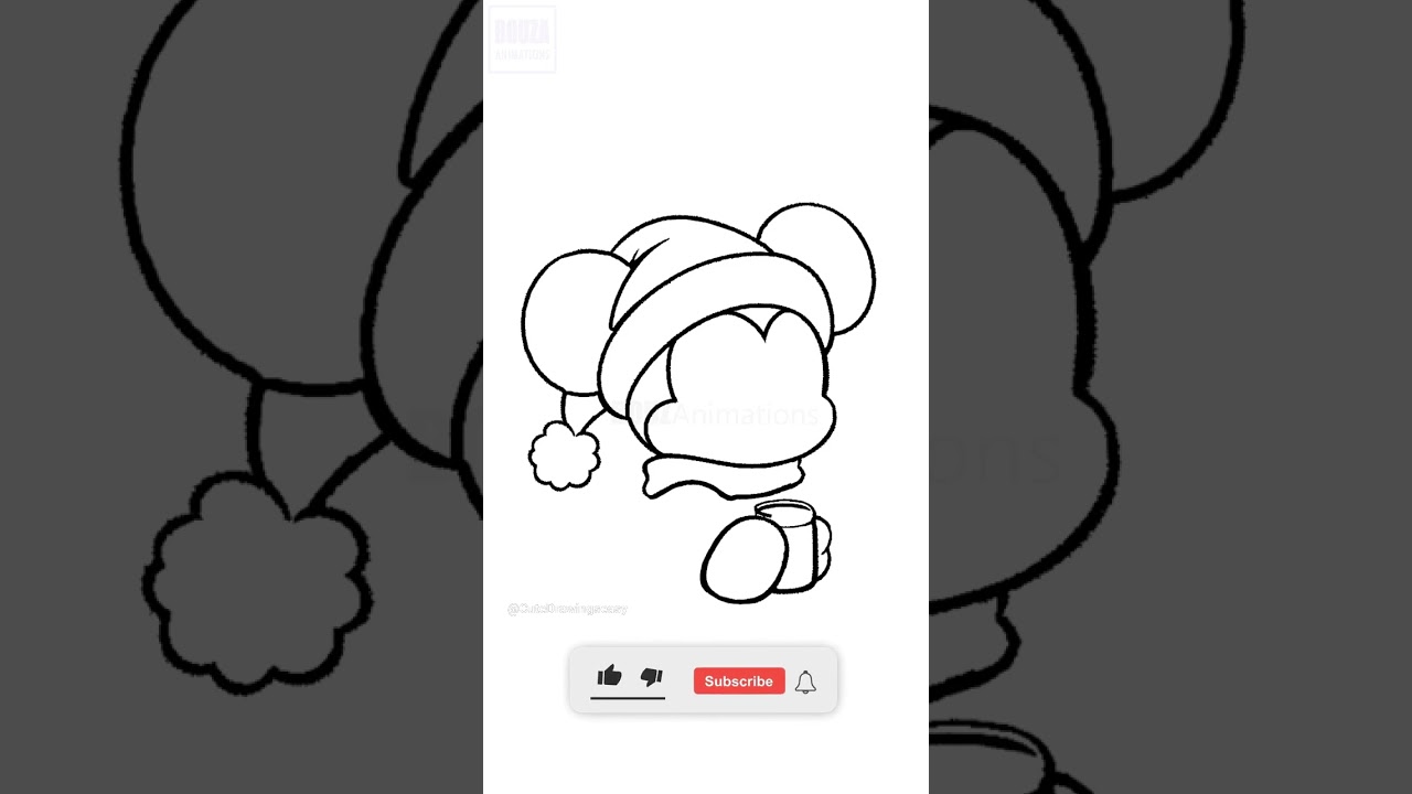 How to Draw Baby Mickey Mouse for Christmas 🎄 Cute & Easy Holiday Art