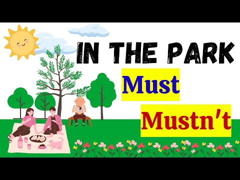 Im Park | Modalverben – Must & Mustn't | Was kann man im Park sehen? Englisch-Vokabeln & Grammatik