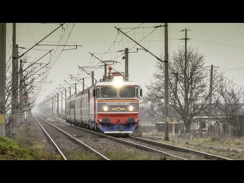 [8K] Tren IR1752 cu EA2-302 trece prin Mogoșești hc cu ~117km/h cu mecanic băieţaş  - 17.12.2020