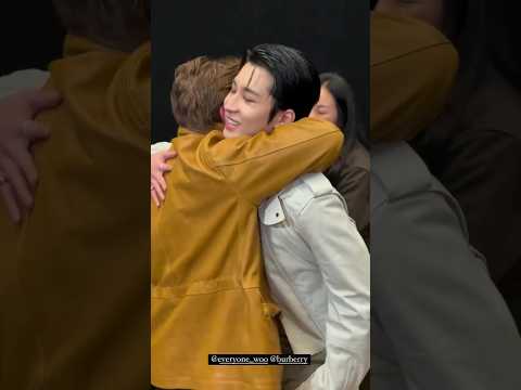 Wonwoo LFW with Daniel Lee CCO of @Burberry #WONWOOxBurberryFW25 #LondonFashionWeek #wonwoo