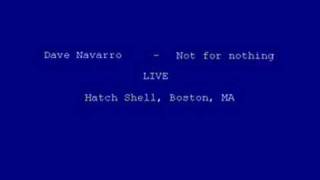 Dave navarro - Not for Nothing - live - parte 09