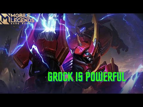 GROCK NO CUT GAMEPLAY | Mobile Legends | Chessman.
