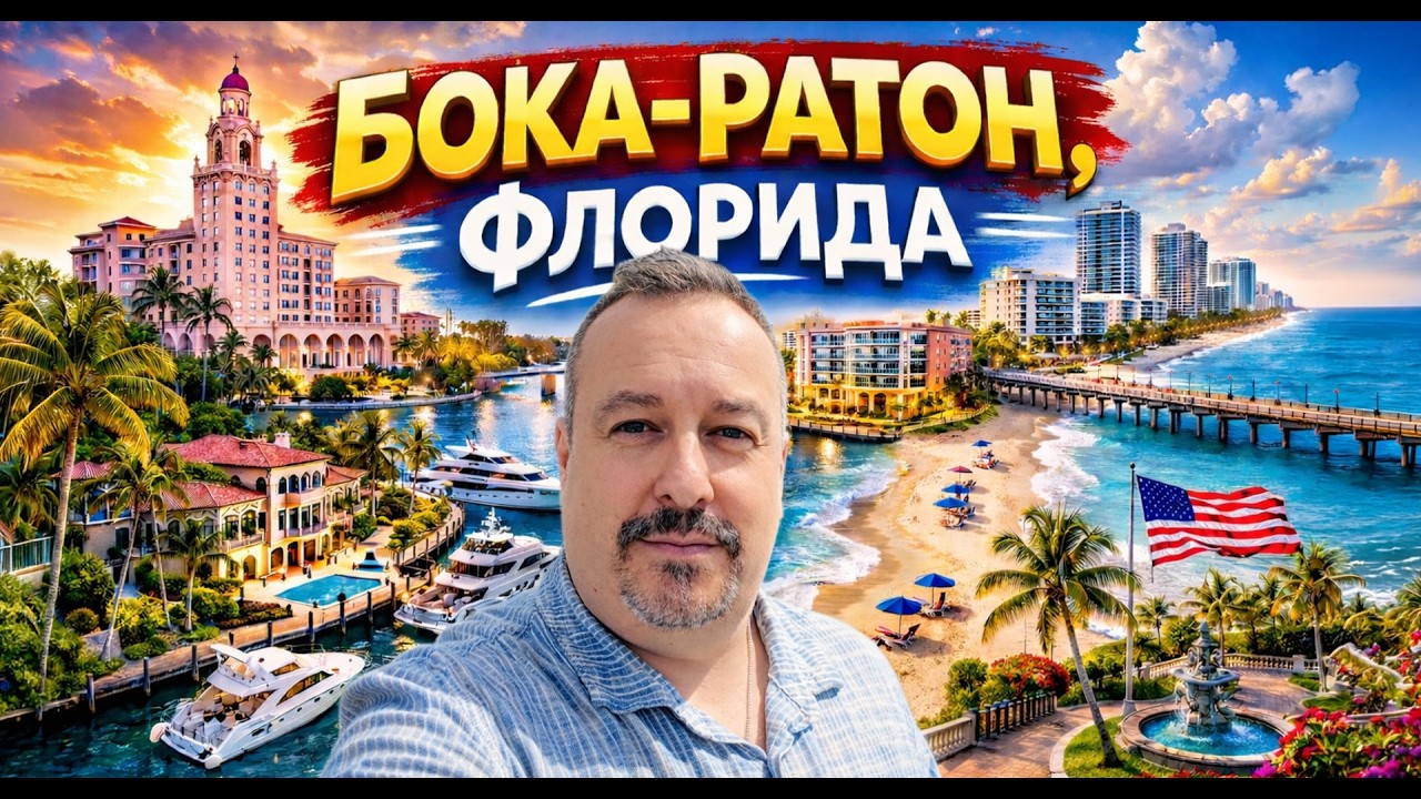 Бока-Ратон, Флорида — пляж, даунтаун, улицы, магазин, недвижимость. Самый акк?