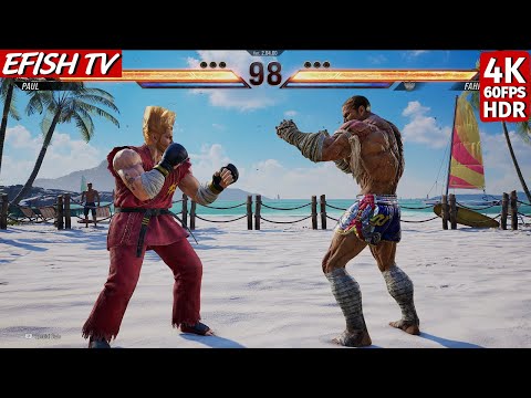 Paul Phoenix vs Fahkumram (Hardest AI) - Tekken 8