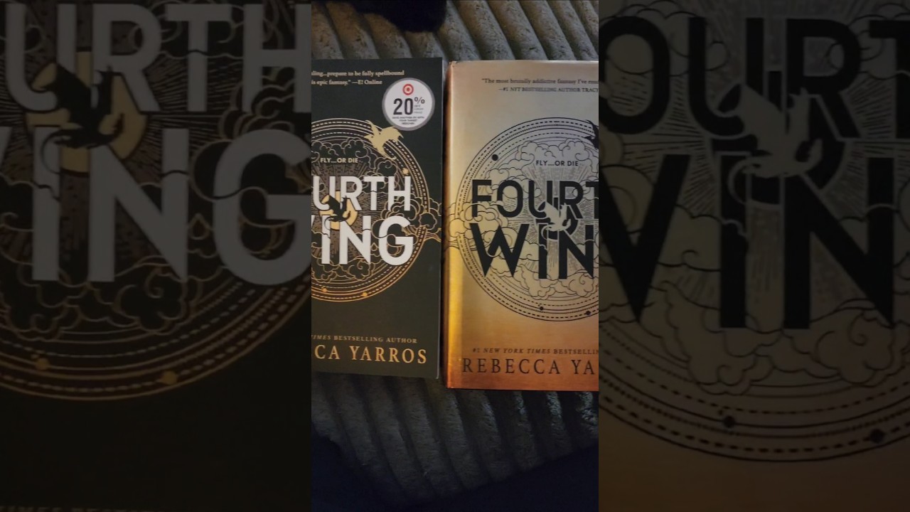 Fourth Wing- Hardcover vs Paperback #shorts #books