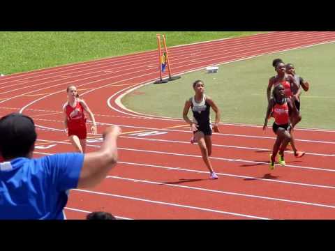 2016 USATF Gulf Association 11-12 Girls 200 Meter Dash Finals (6/25/16)