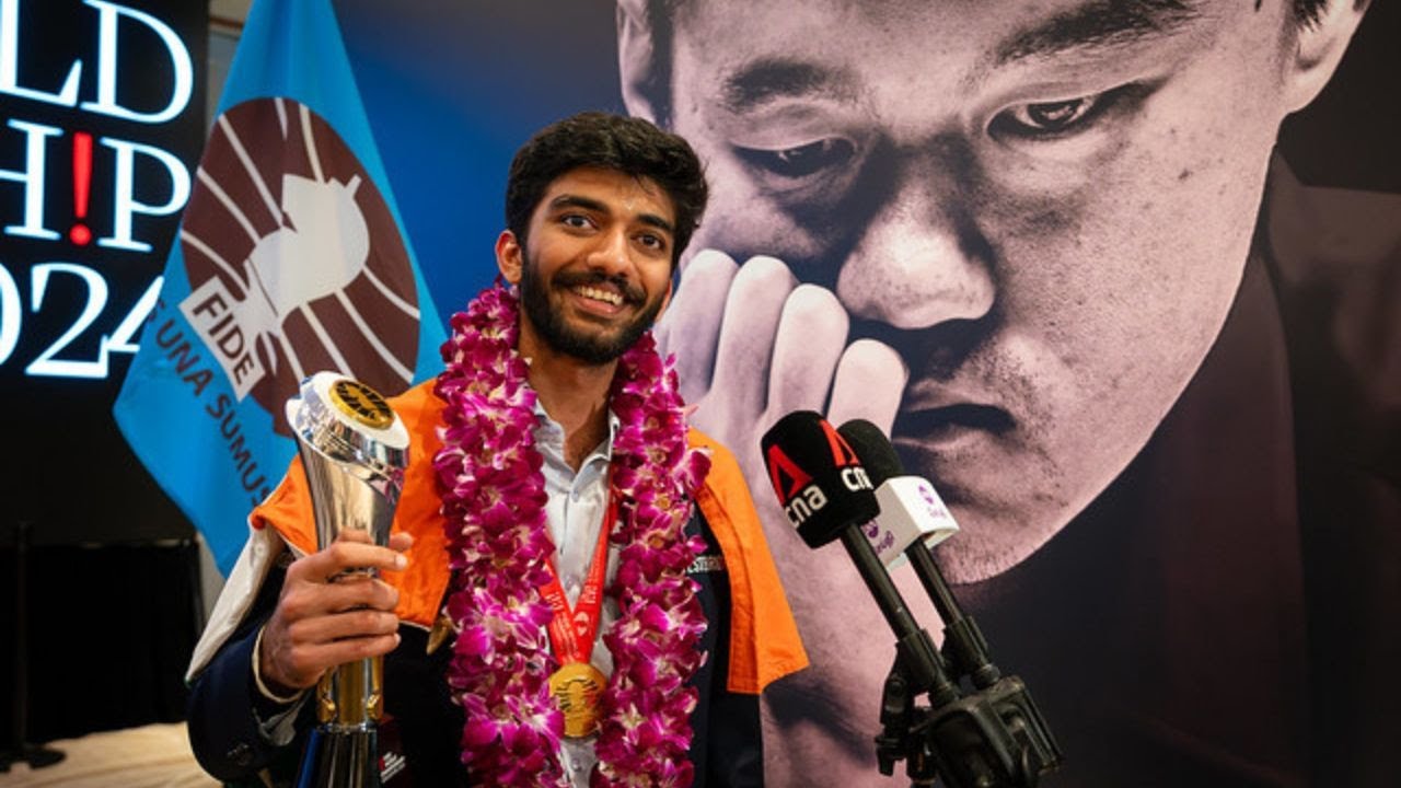 Ding In My Eyes Is A True Champion - Gukesh's Emotional Speech | World Chess Championship