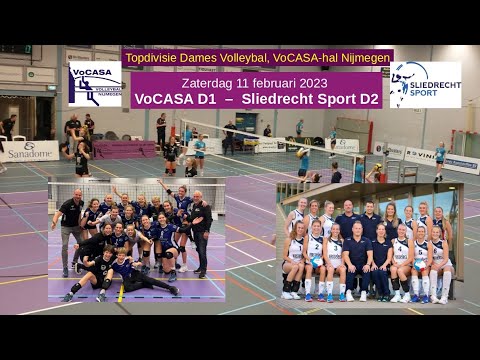 VoCASA D1 - Sliedrecht Sport D2 (11 feb 2023) Full Match, Topdivisie Dames Volleybal