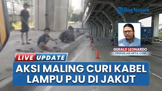 Siang Bolong 5 Orang Terciduk Mencuri Kabel PJU Bawah Tanah di Jalan Jampea Koja Jakarta Utara