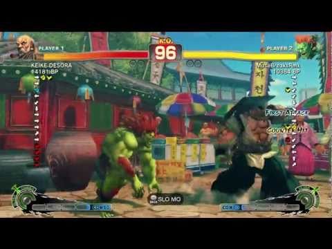 Desora [Gouken] vs MuseBreaksRmx [Blanka] SSF4 Japanese Online Ranked Matches - Xbox Live