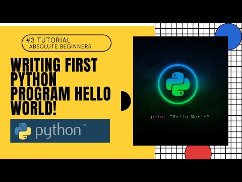 3 Writing First Python Programhello World Python Tutorial For Absolute Beginners In Hindi