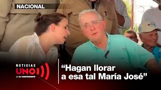 Uribe ordered an influencer to be made to cry, unaware that her microphone was on.