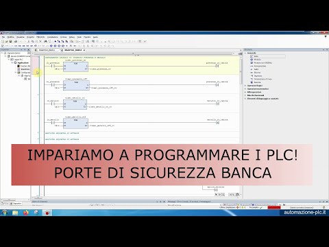 Corso di programmazione PLC Codesys: programma gestione porte banca